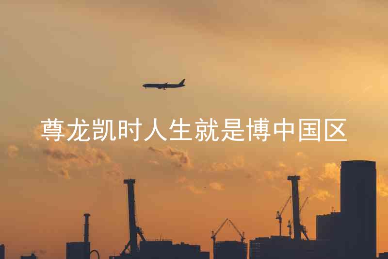尊龙凯时人生就是博中国区